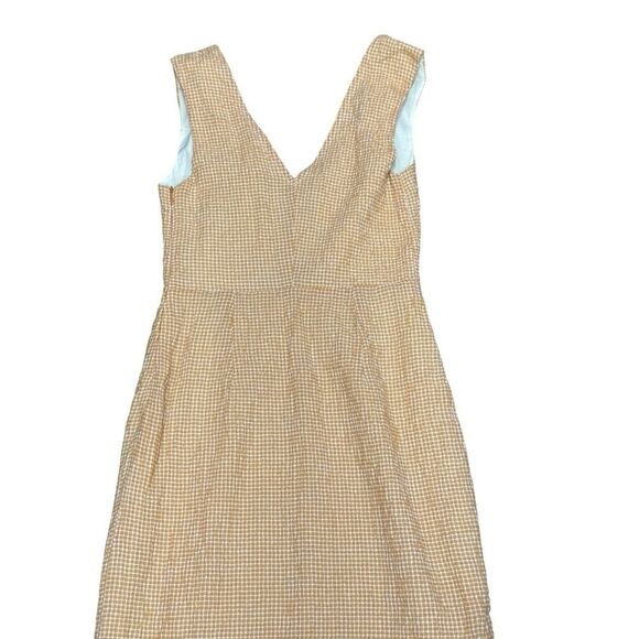 Paloma Wool Chambao Gingham Rust Midi Dress Rust Orange Tie Front XS 34 - Picture 9 of 16